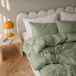 2-Dels Set Hotellsatin Grön