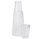 Pilastro karaff med dricksglas 1 l. clear