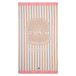 Strandhandduk i bomullsvelour 100x180 cm, beige