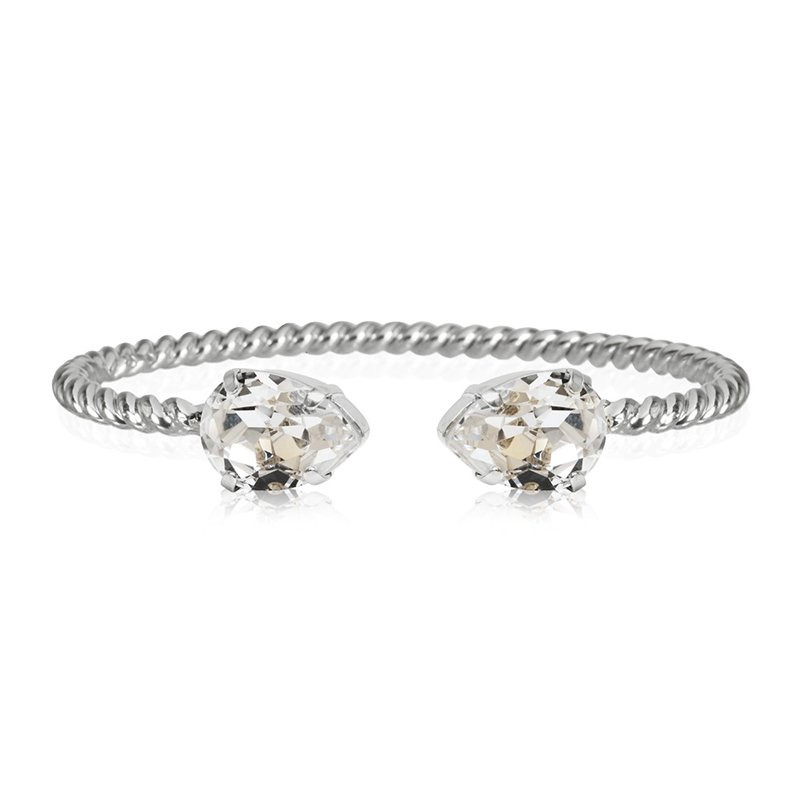 Armband Mini drop Rhodium Crystal