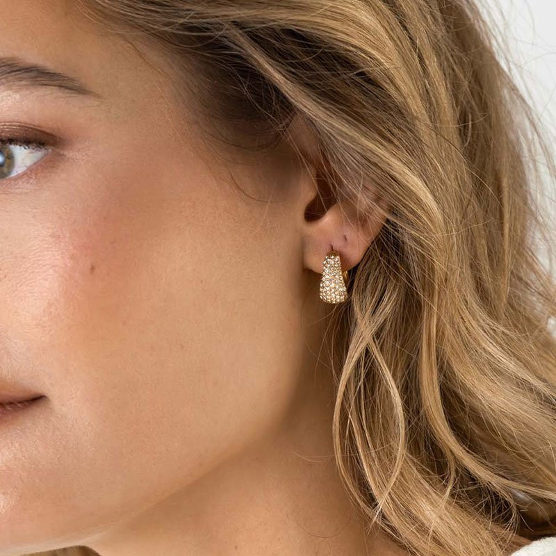 Örhänge Treasure Hoops Medium Gold