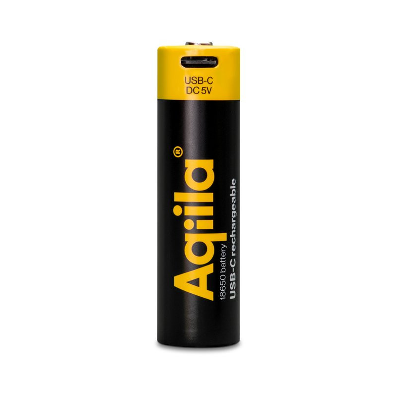 Uppladdningsbart USB-C Li batteri 18650 