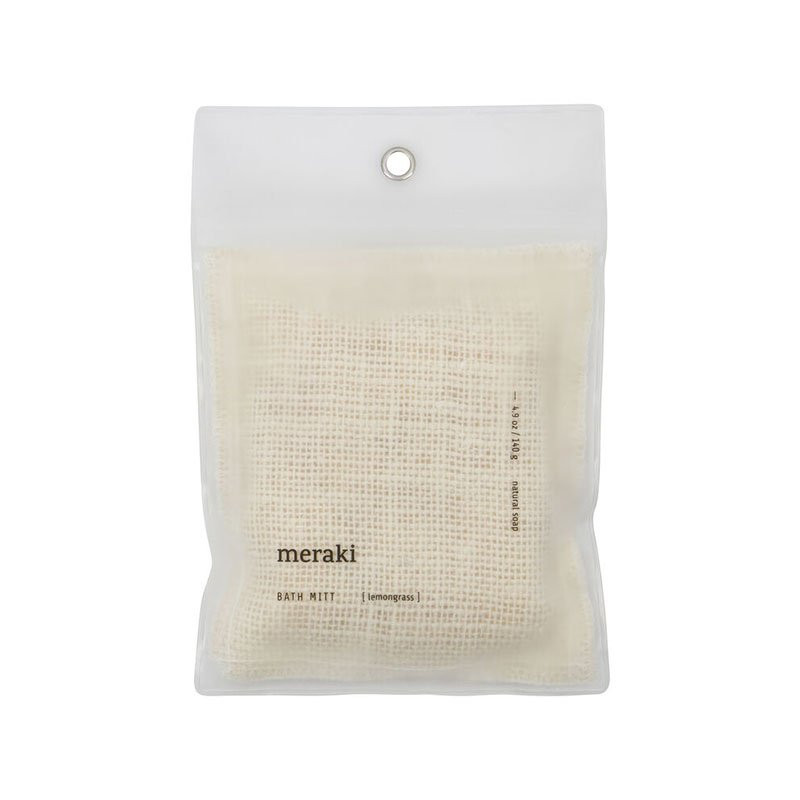 Exfolierande badvante med tvål, Lemongrass