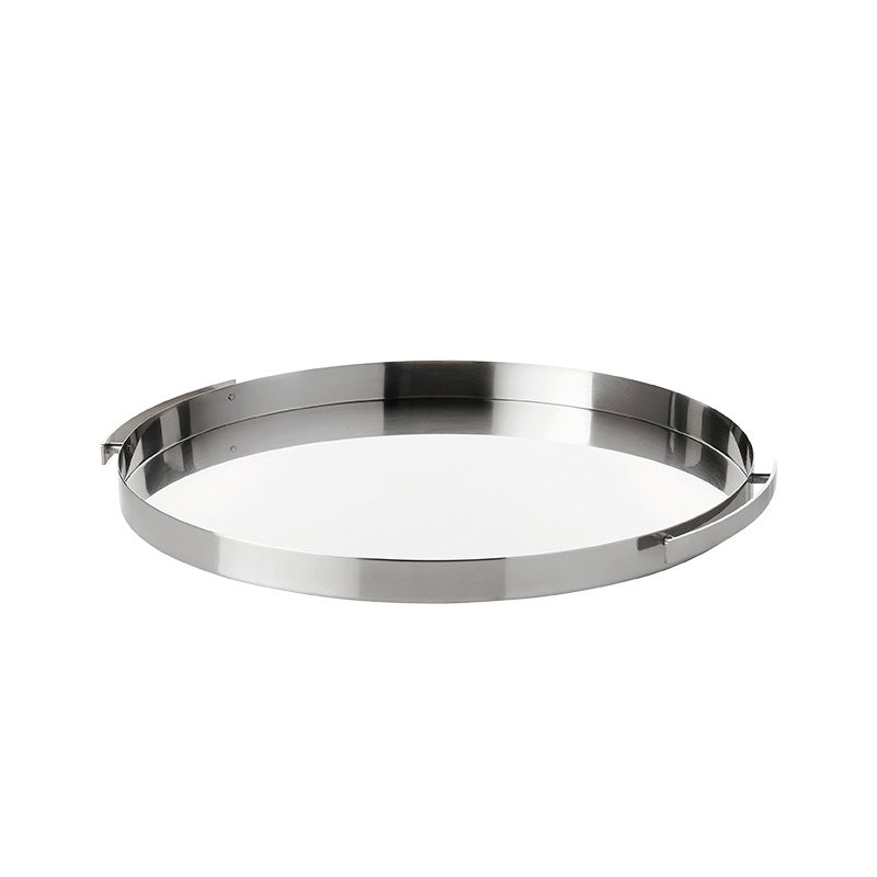 Arne Jacobsen serveringsbricka Ø 33.5 cm steel