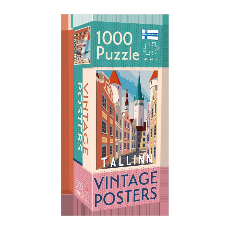 Pussel Vintage Cities Tallinn 1000 pcs