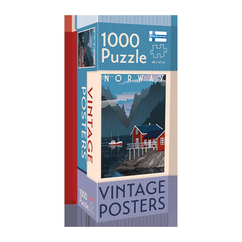 Pussel Vintage Norway 1000 pcs