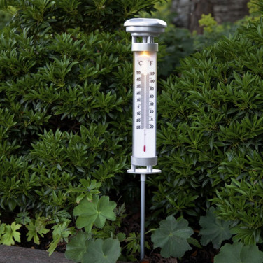 Solcellsladdad Utomhustermometer 
