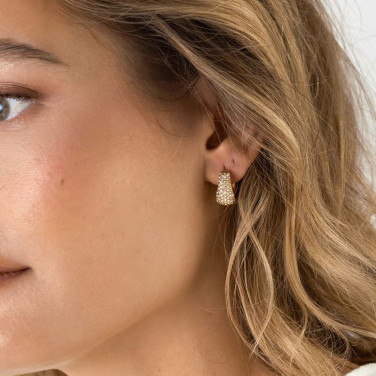 Örhänge Treasure Hoops Medium Gold