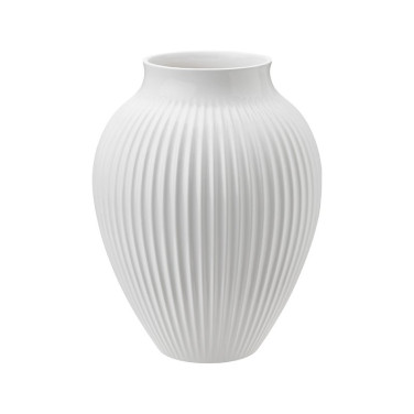 Vas H 20 cm ripple white