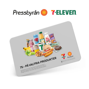 Presentkort Pressbyrån & 7-Eleven 75 SEK